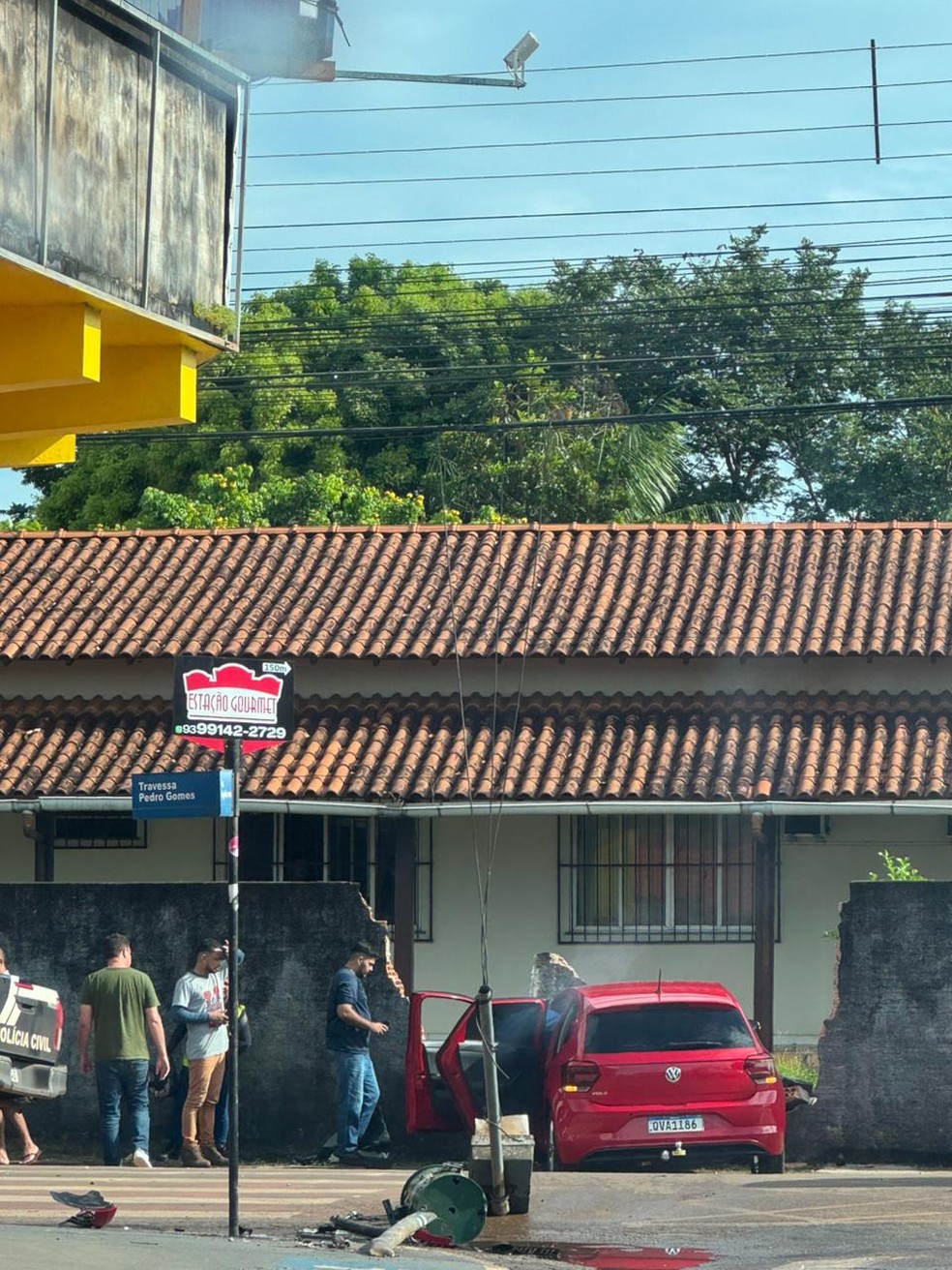 Homem é assassinado a tiros no centro de Altamira, no sudoeste do Pará — Foto: TV Liberal
