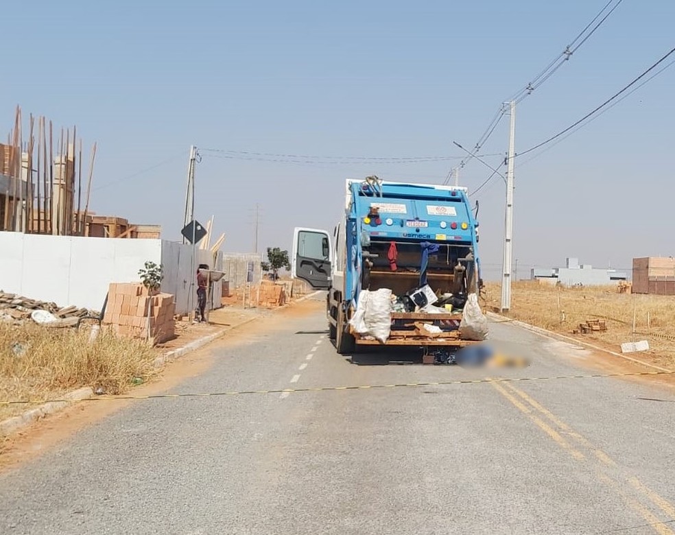 Trabalhador morre atropelado por caminhão de lixo em Sorriso (MT) — Foto: Divulgação