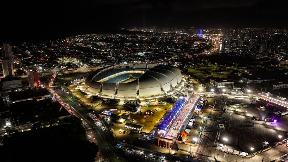 Arena das Dunas é palco do Carnatal desde 2014 — Foto: Megalume