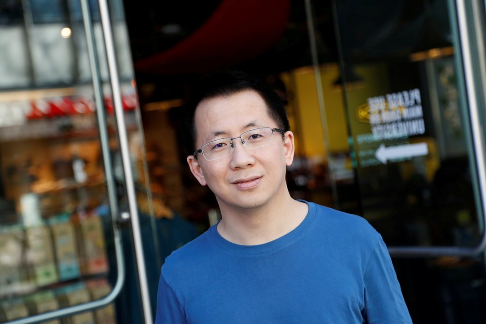 Zhang Yiming, cofundador da ByteDance, em Palo Alto, na Califórnia, EUA, em março de 2020 — Foto: REUTERS/Shannon Stapleton