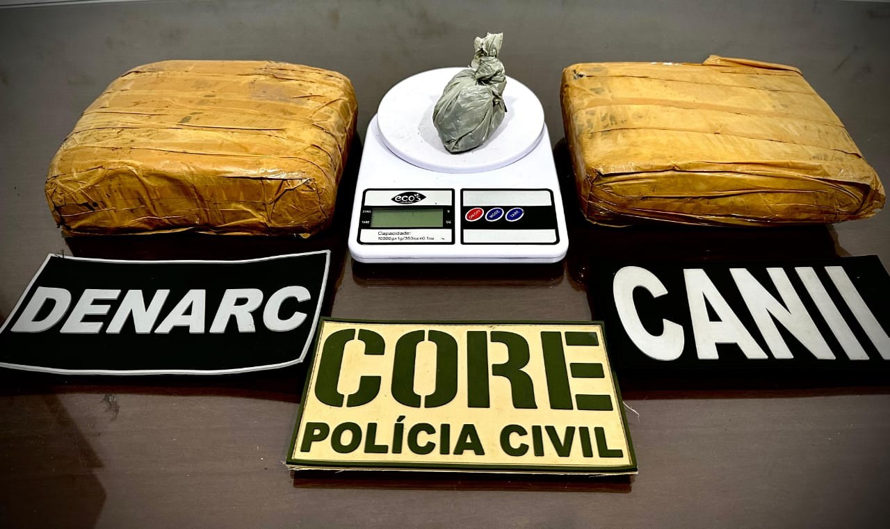 Mulher é presa em flagrante com dois tabletes de maconha em área de pontes em Santana 