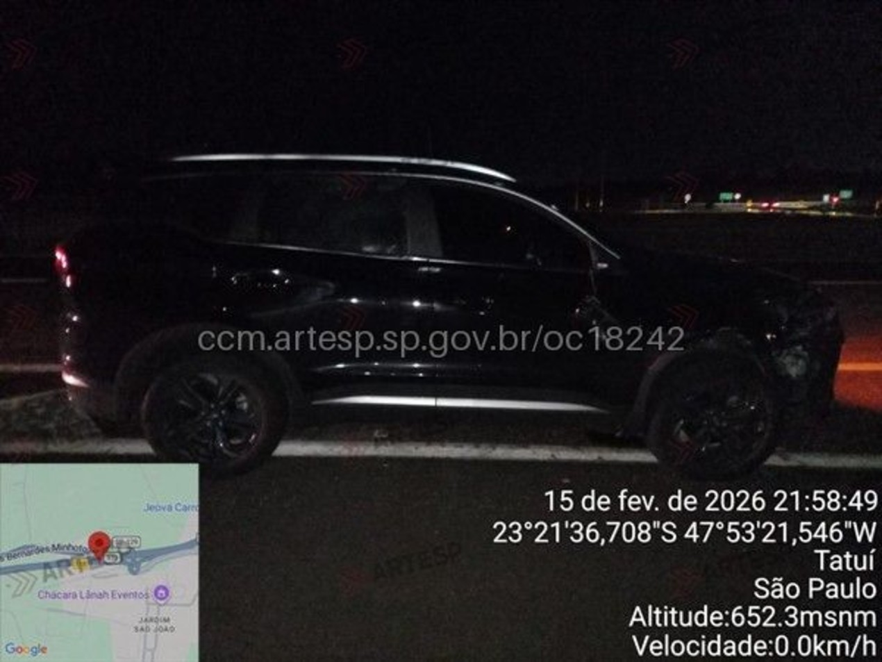 Homem morre ao ser atropelado por carro em rodovia de Tatuí