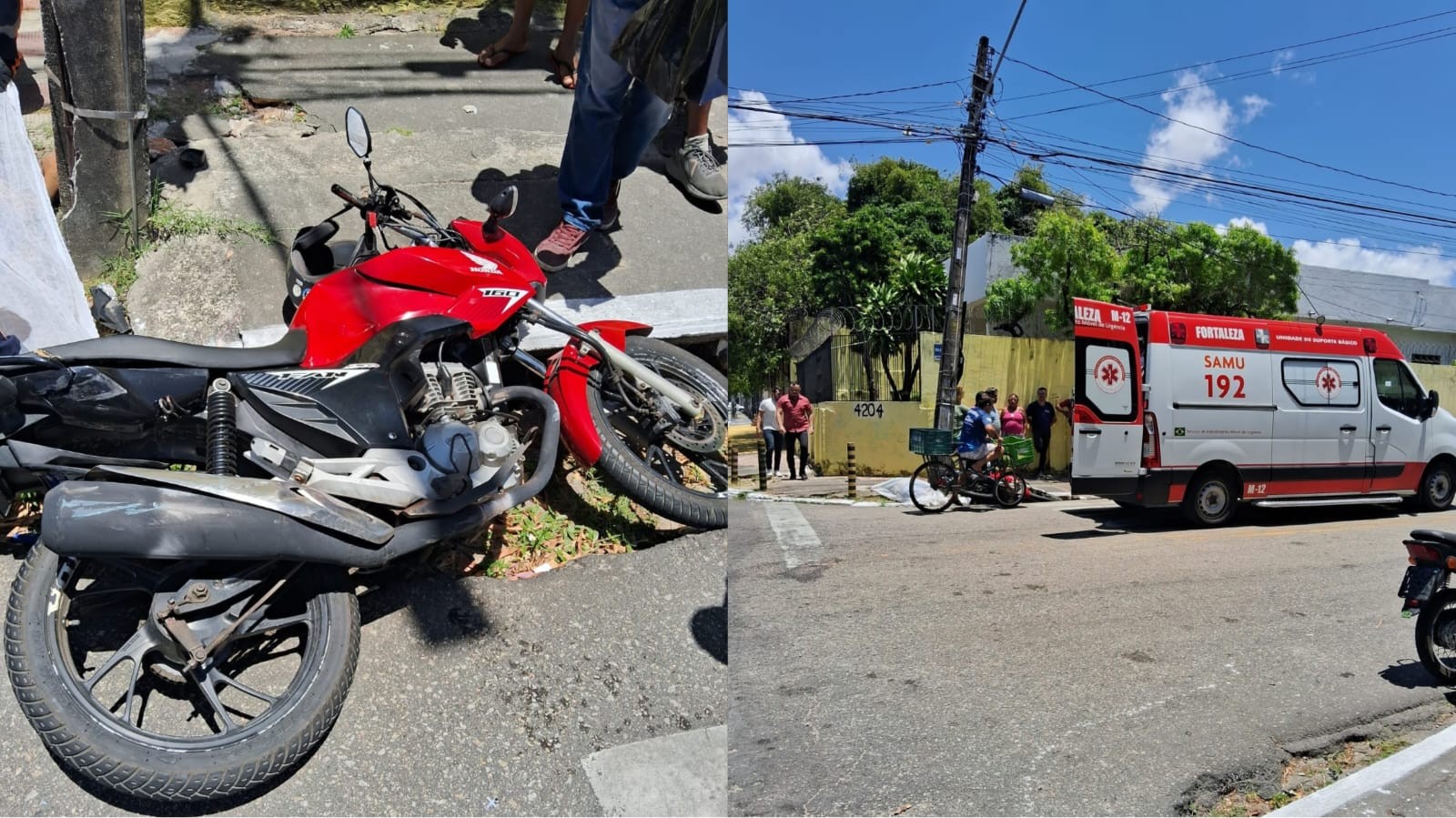 Motociclista morre após colidir com ônibus em Fortaleza