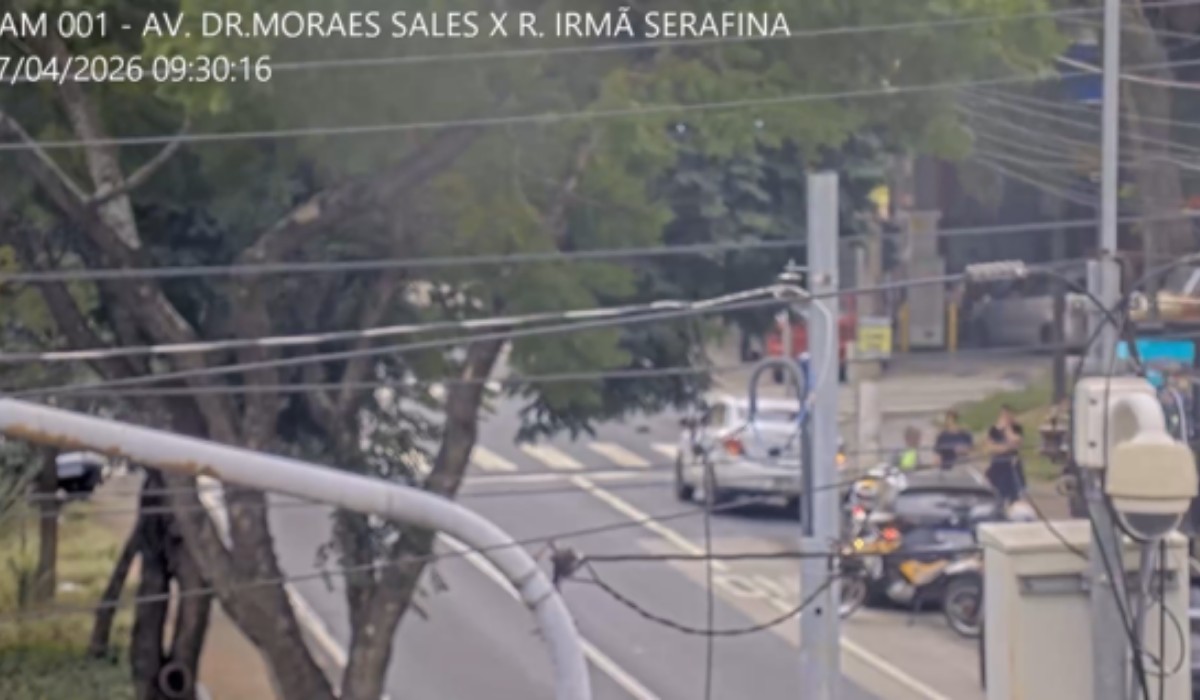 Engavetamento entre três carros deixa gestante ferida na Avenida Moraes Salles, em Campinas