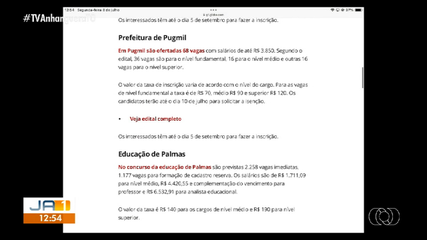 g1 Tocantins: três concursos públicos abrem inscrições nesta segunda-feira (8)