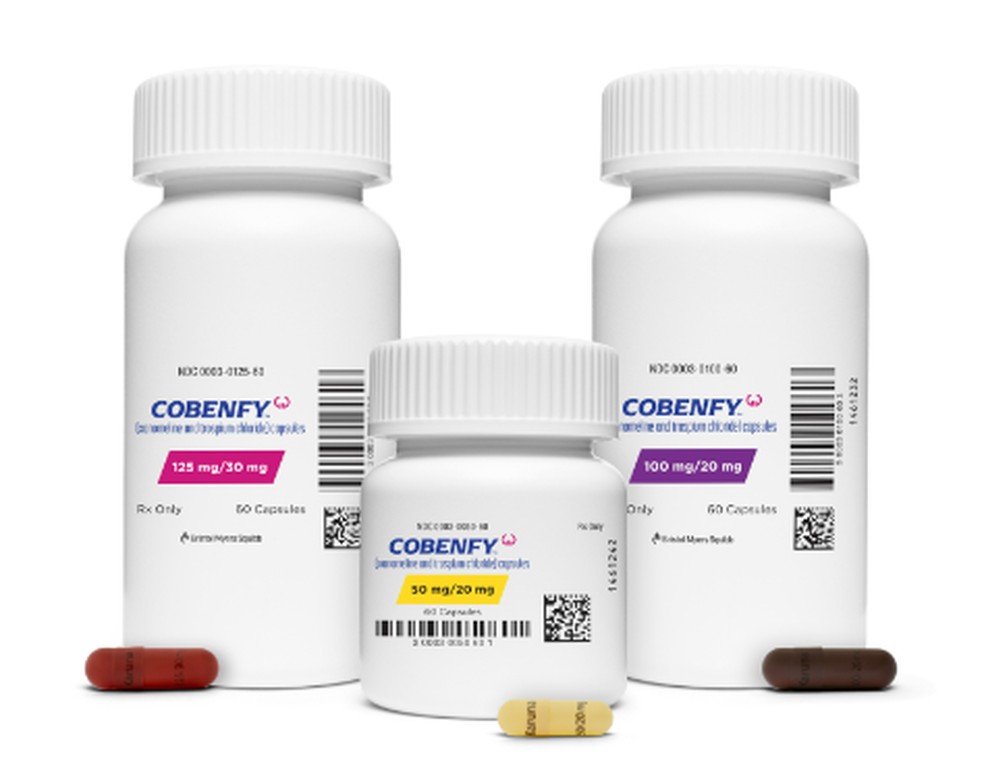 Cobenfy - medicamento para tratar esquizofrenia — Foto: Bristol Myers Squibb