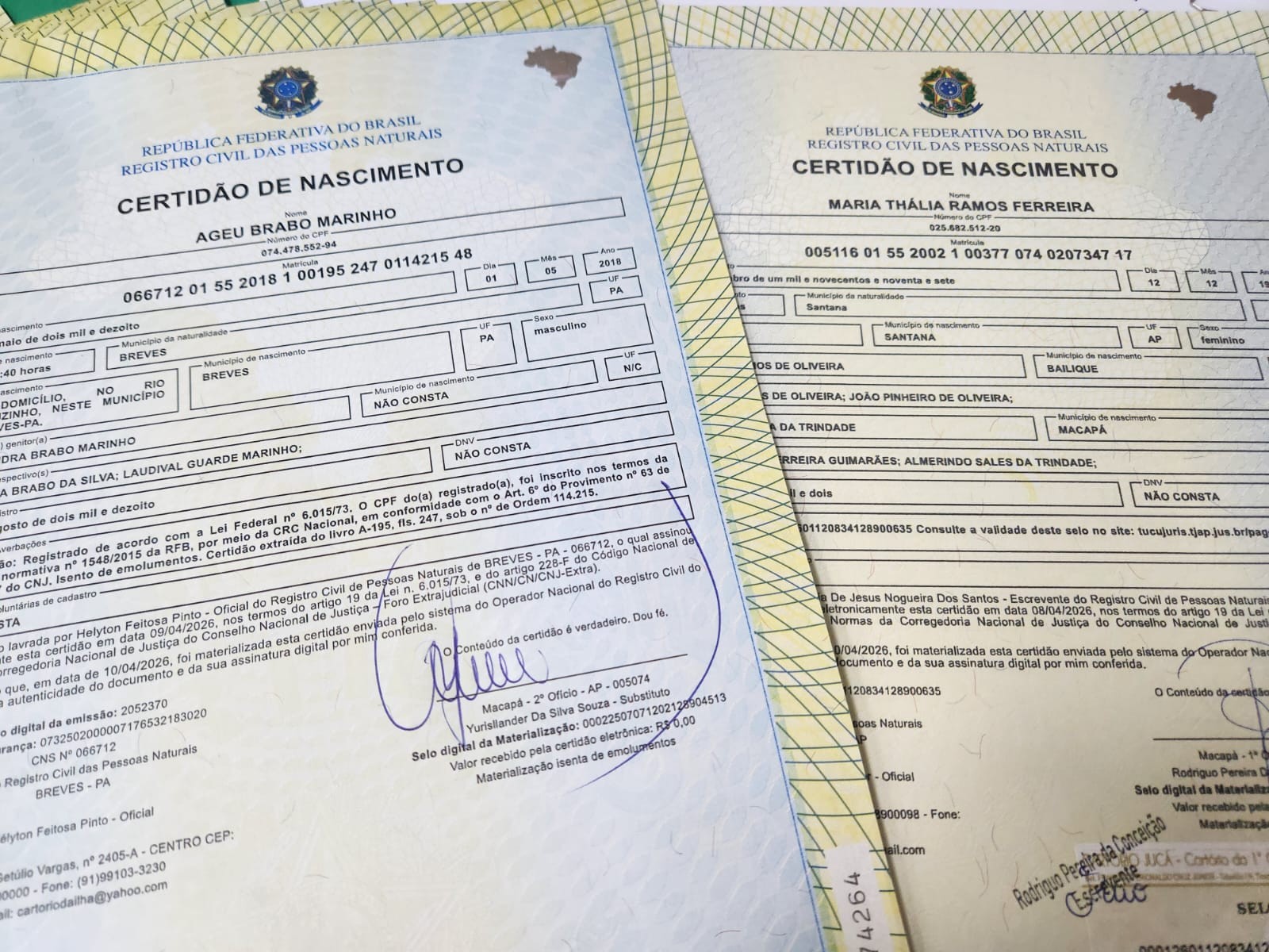 Certidões de nascimento são emitidas para indígenas de Oiapoque 