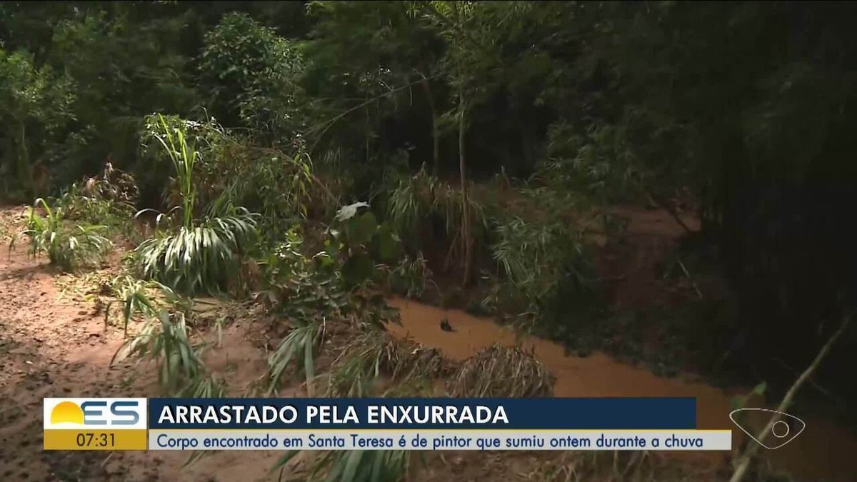 Motociclista morre arrastado por enxurrada ao tentar passar por ponte  durante chuva no ES, Sul do ES