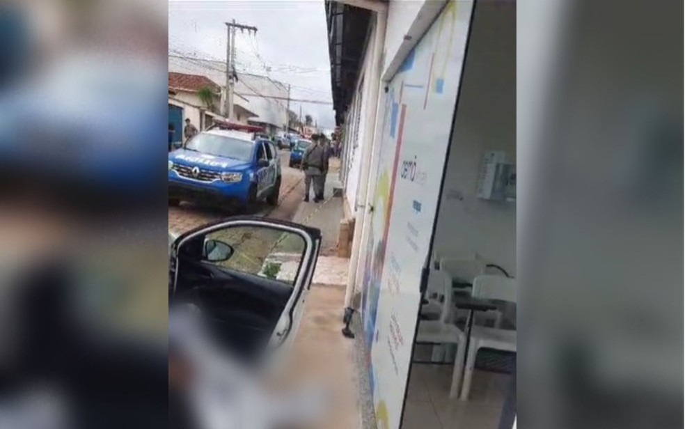 Local em que mulher foi morta por policial militar, em Itaberaí — Foto: Reprodução/Redes Sociais