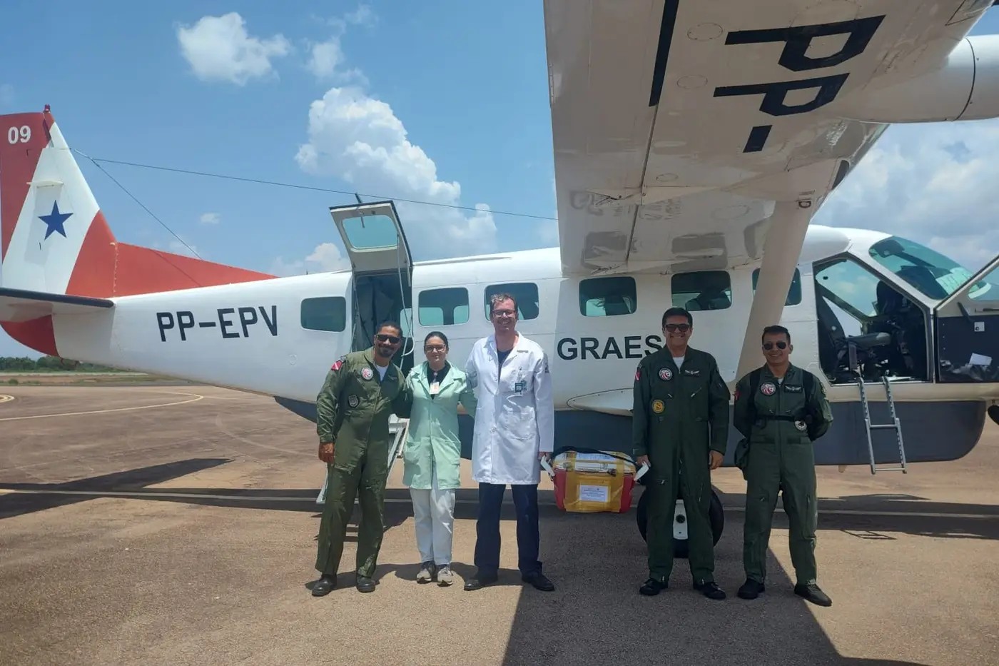 Graesp faz transporte de rins para transplantes de pacientes em Santarém e Redenção
