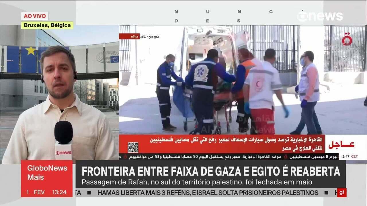 Passagem de Rafah á reaberta para palestinos feridos receberem atendimento médico no Egito