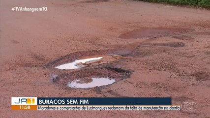 Buracos em Luzimangues provocam reclamações