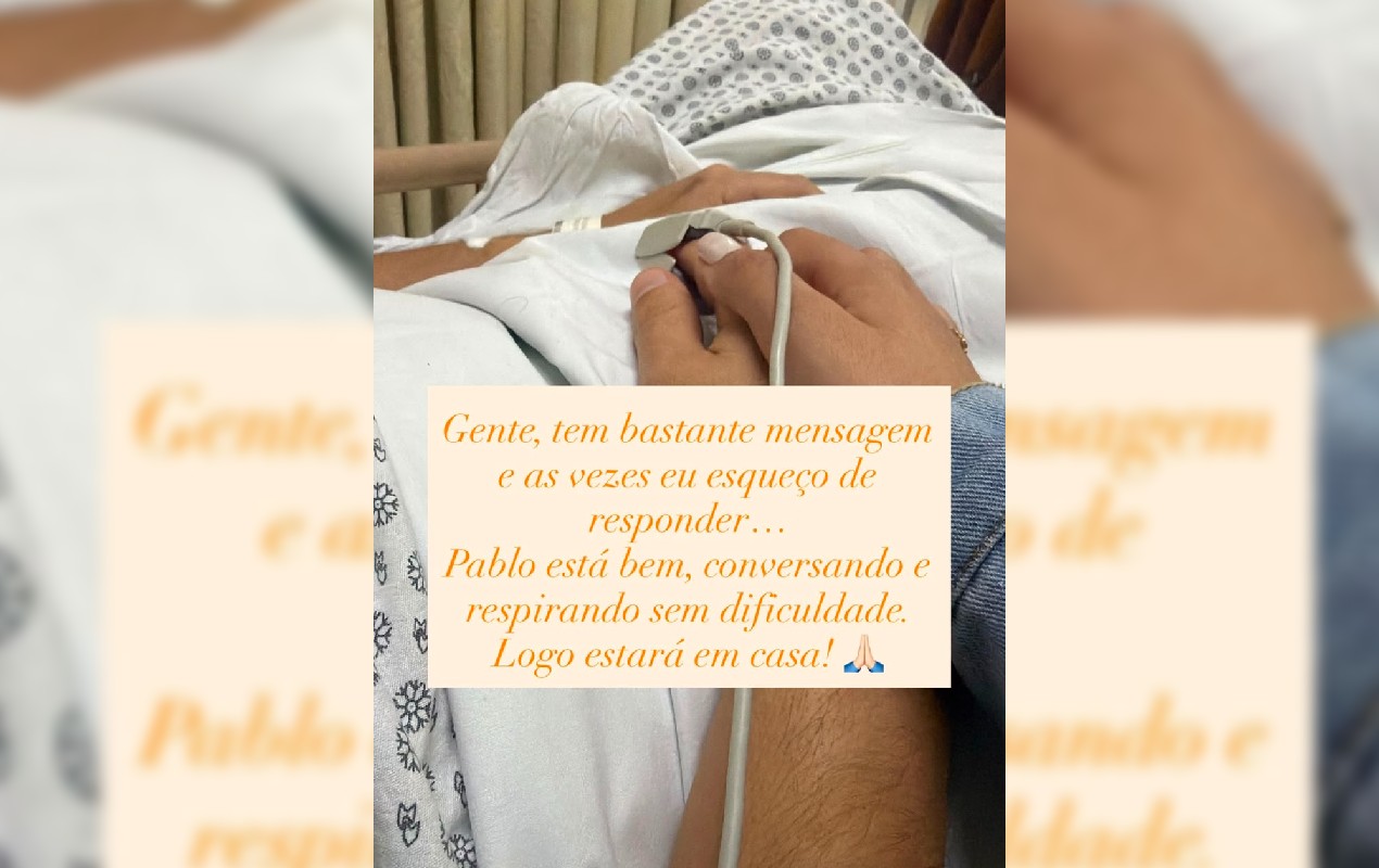 Esposa de sobrevivente de queda de avião em Marília faz postagem sobre o estado de saúde do marido: 'Logo estará em casa'