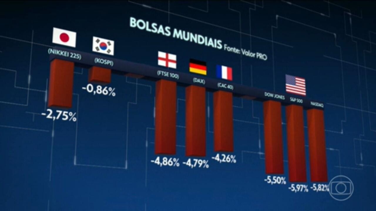 Com tarifaço e queda das bolsas, risco de recessão global preocupa governo Lula