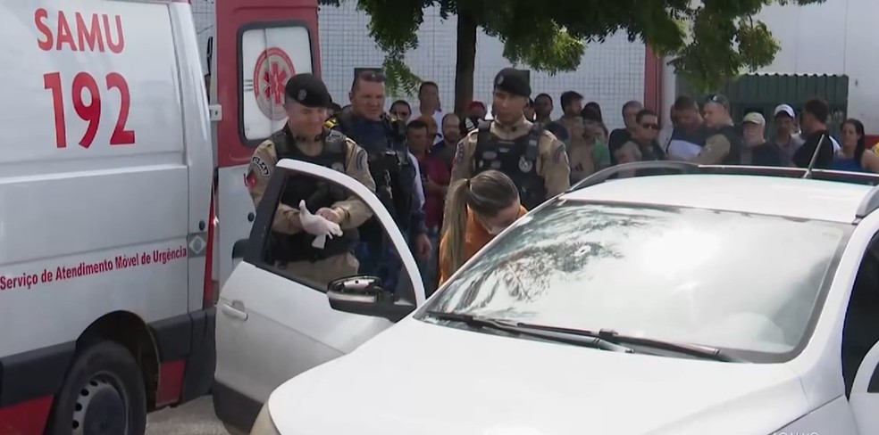 Tiroteio em Cabedelo — Foto: Reprodução/TV Cabo Branco
