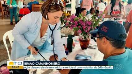 Ação leva atendimento médico e nutricional para caminhoneiros da rodovia Belém-Brasília