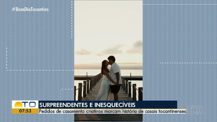 Pedidos de casamento criativos marcam histórias de casais tocantinenses