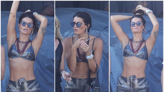 VÍDEO: Isabeli Fontana curte de perto show do namorado, Di