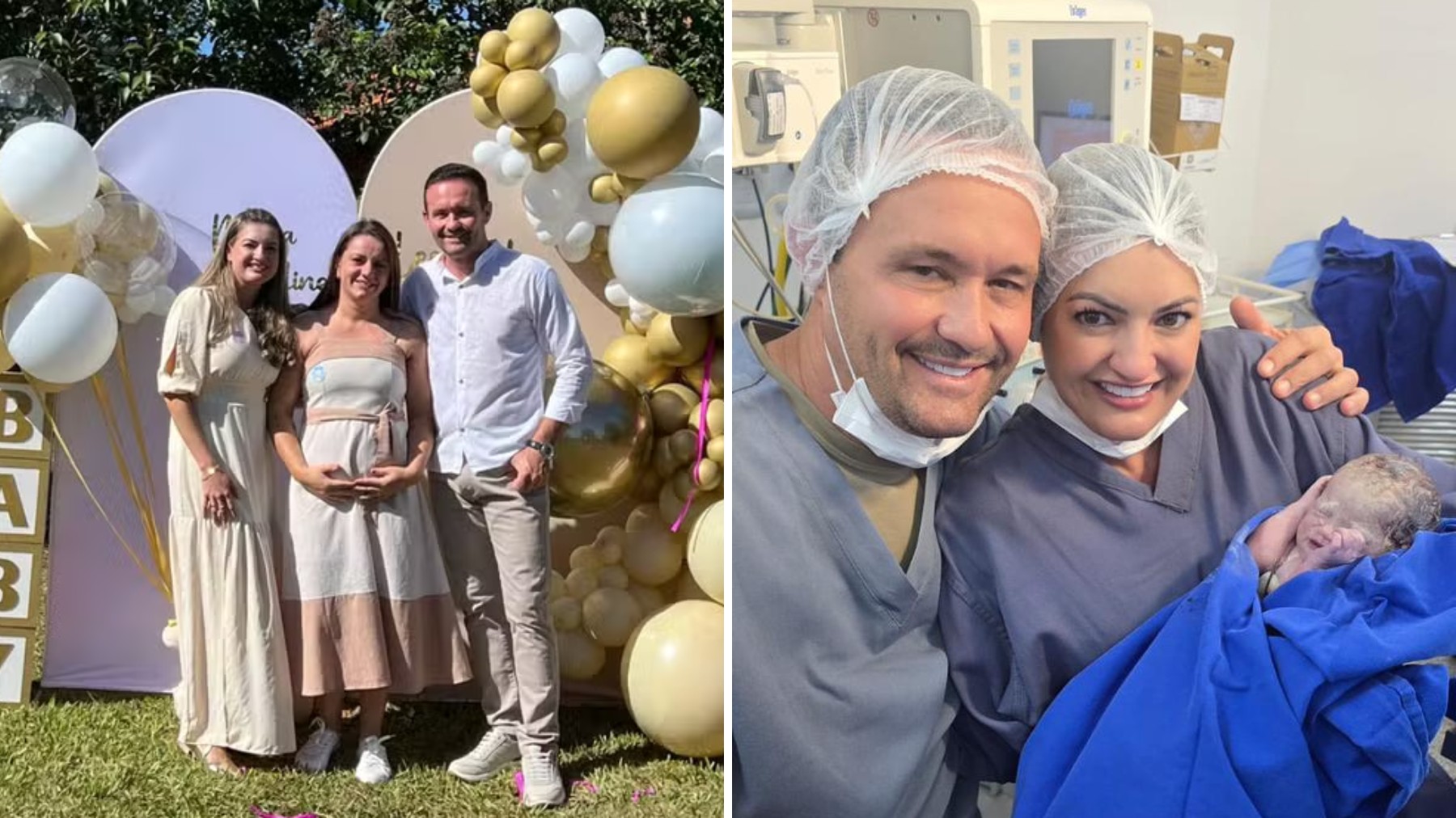 Casal do Paraná tem filha biológica gestada por prima