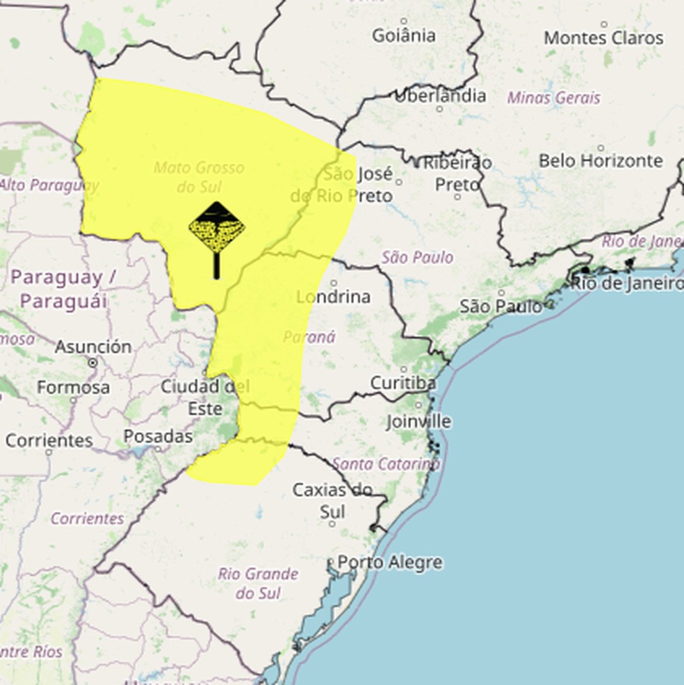 Alerta para sexta-feira (18) — Foto: Reprodução/Inmet