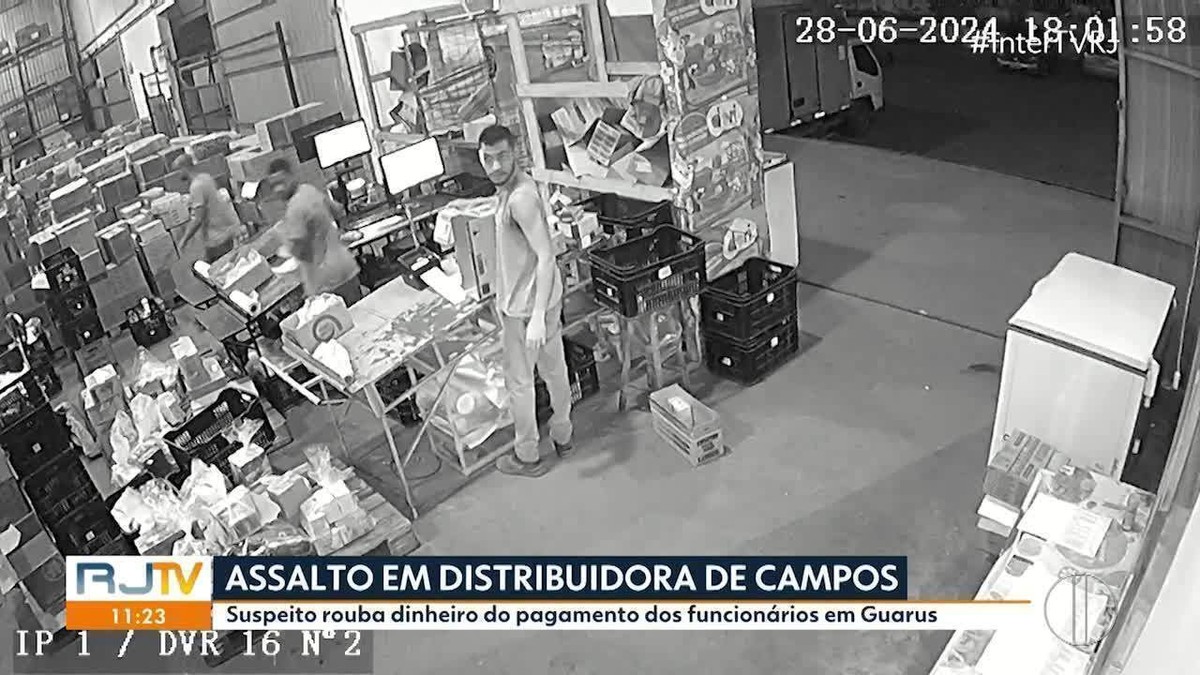 Distribuidora de alimentos é assaltada por homem armado em Campos