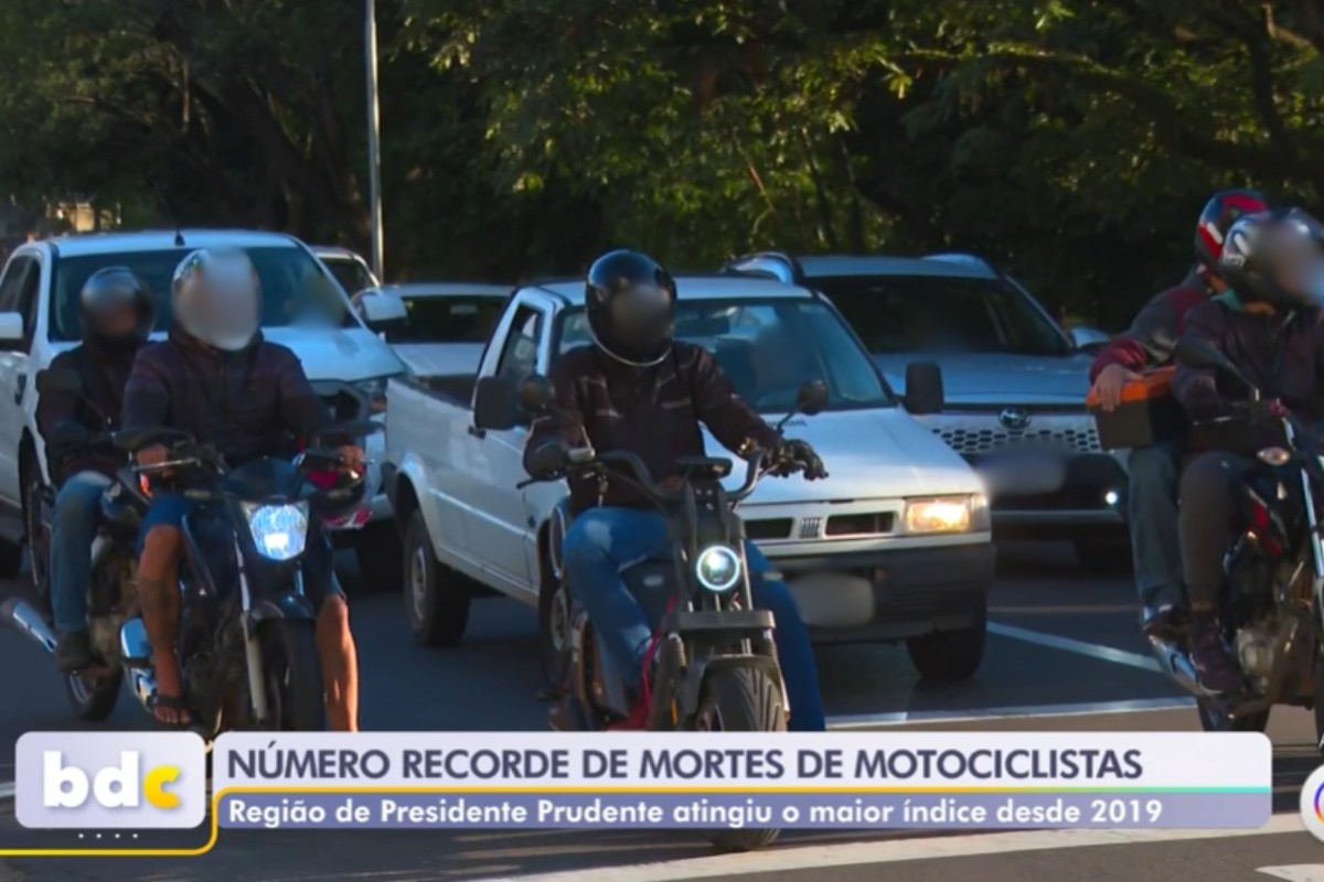 Acidentes envolvendo motociclistas batem recorde em 2026 na região de Presidente Prudente