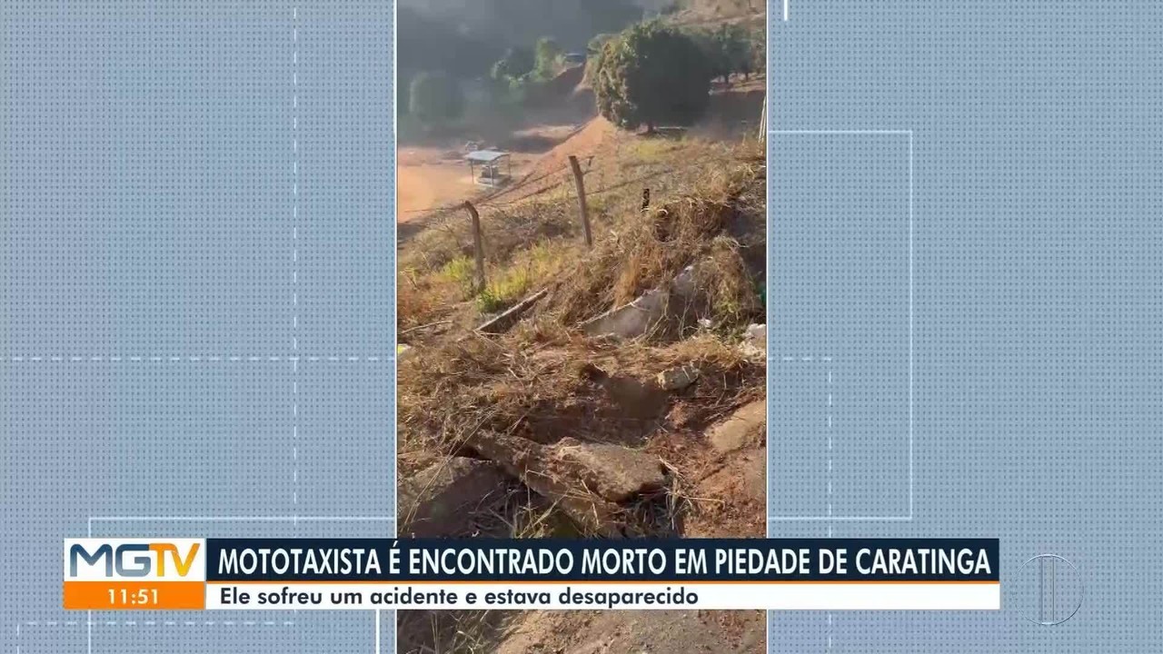 Mototaxista que estava desaparecido é encontrado morto após acidente na BR-474, em Caratinga