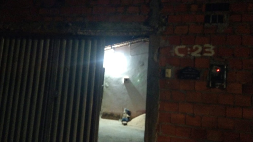 Local onde Lucas Fernandes foi morto a tiros — Foto: Divulgação /PM-PI