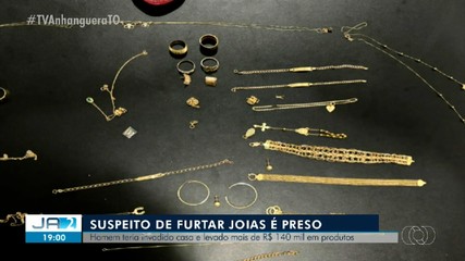 Suspeito de furtar joias no sul do Tocantins é preso; saiba mais