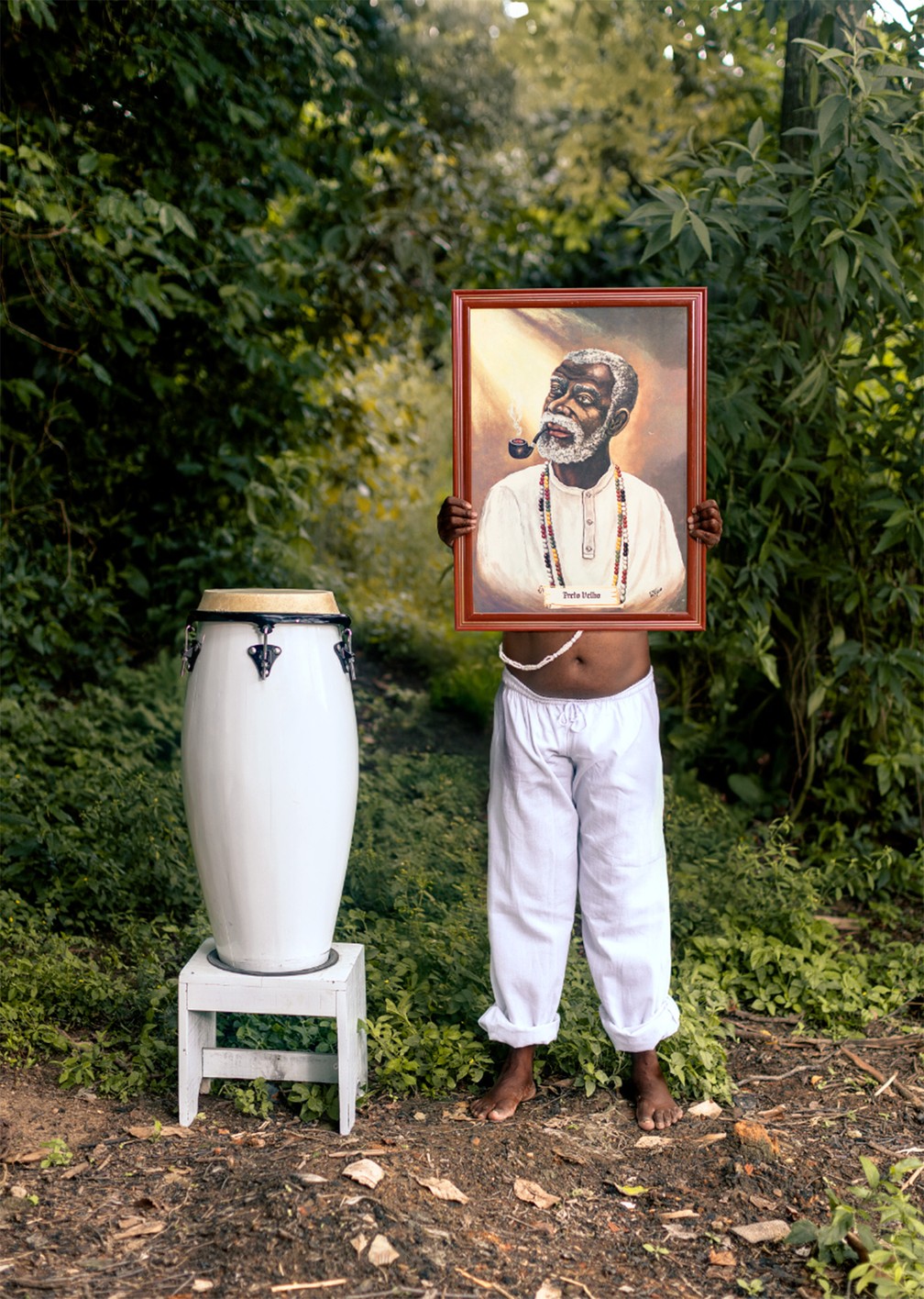 'N'goma chama aqueles que vivem longe': imagem faz parte do projeto 'M'kumba' — Foto: Gui Christ/2025 Sony World Photography Awards