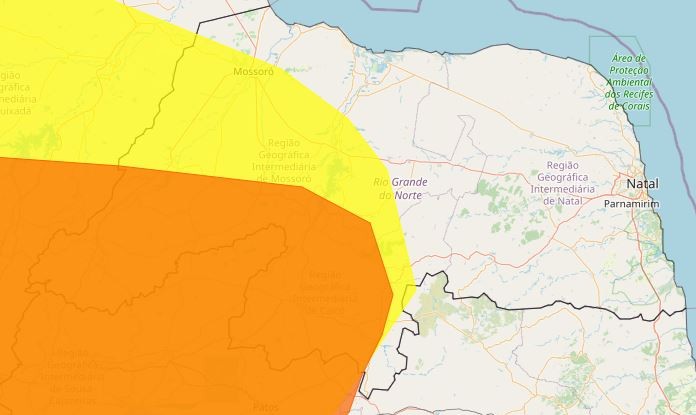 Inmet alerta para baixa umidade em cidades do RN; veja quais