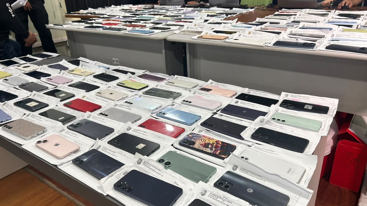 Operação rastreia mais de 300 celulares roubados e furtados em Macapá e Santana 
