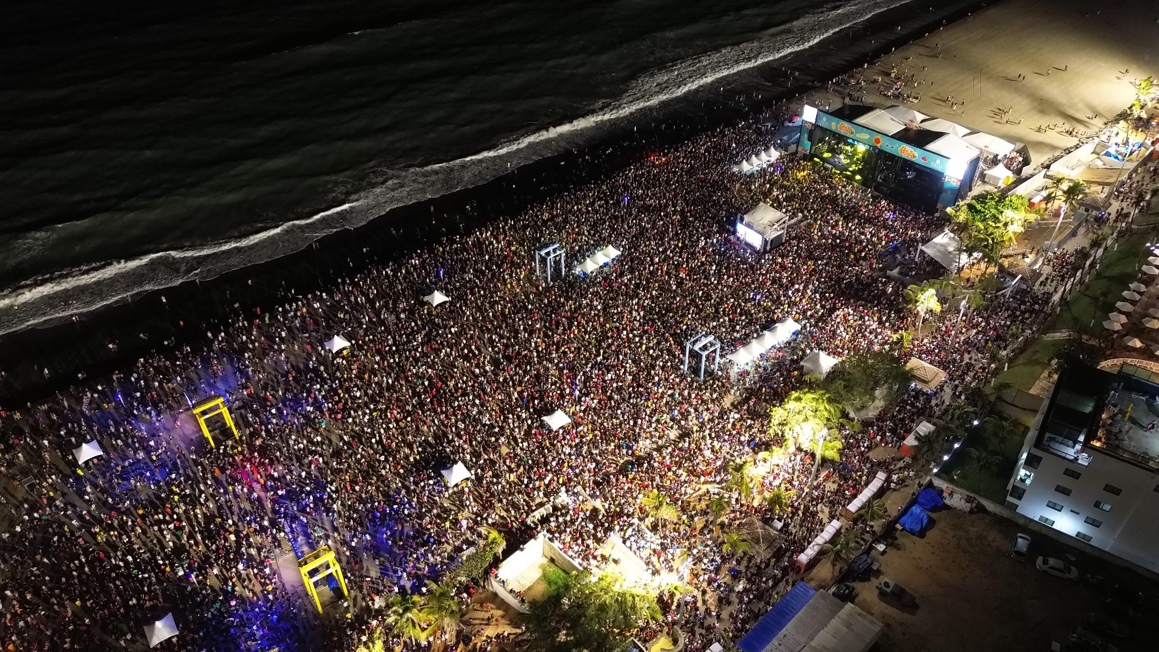 Festival Vem Verão reúne cerca de 70 mil pessoas no sábado em Natal; veja atrações deste domingo (29)