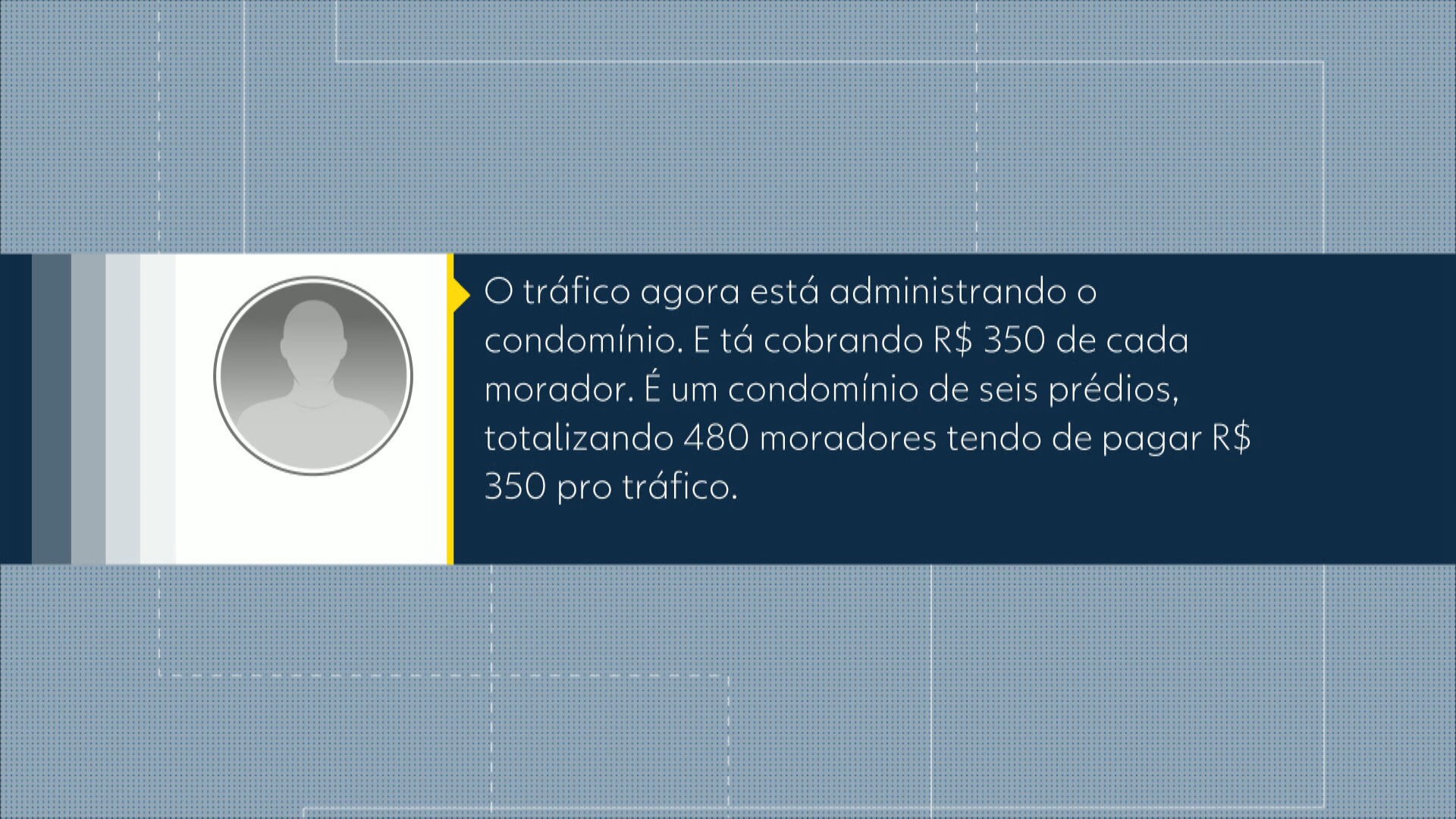 Morador de condomínio denuncia que quem não paga taxa para o tráfico perde o apartamento: 'cobram R$ 350 de cada um'