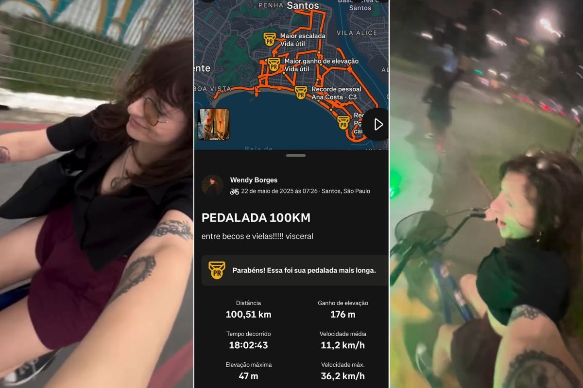 Jovem pedala 100 km em 18 horas para ultrapassar amigo em app fitness; VÍDEO 