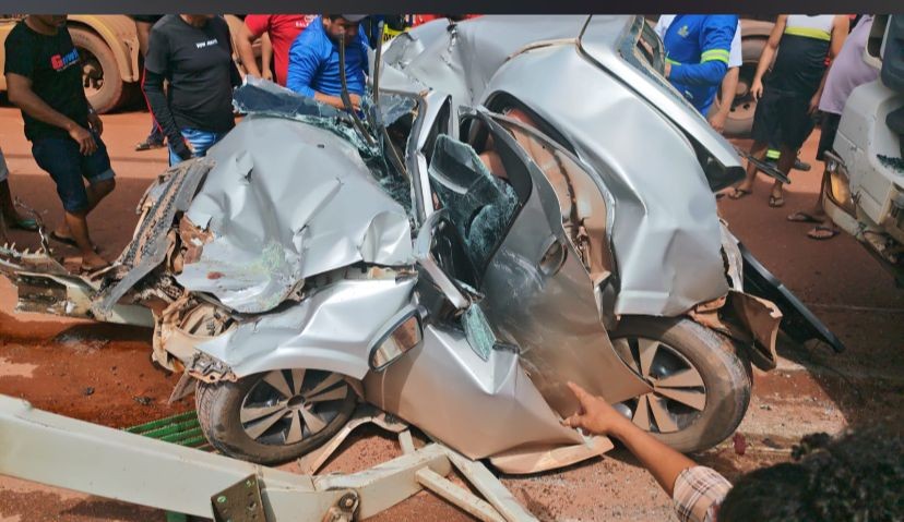Mulher vítima de acidente na avenida Cuiabá segue internada no HMS; homem recebeu alta