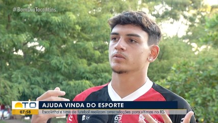 Escolinhas e times de futebol realizado doações para vítimas no RS