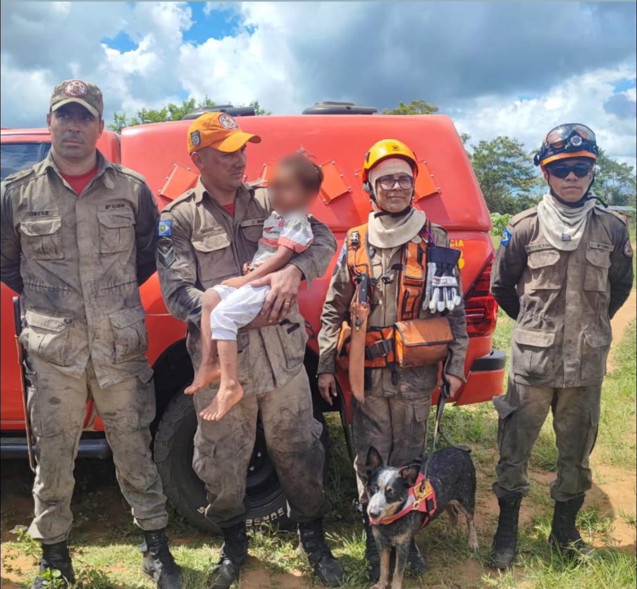 Indígena de 4 anos se perde em área de mata e é resgatado pelos bombeiros em MT 