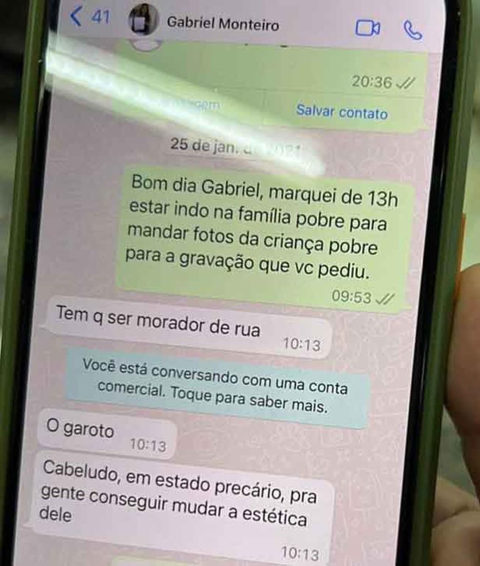 Conversas revelam ideia de Gabriel Monteiro de mudar estética de garoto  morador de rua: Cabeludo, em estado precário