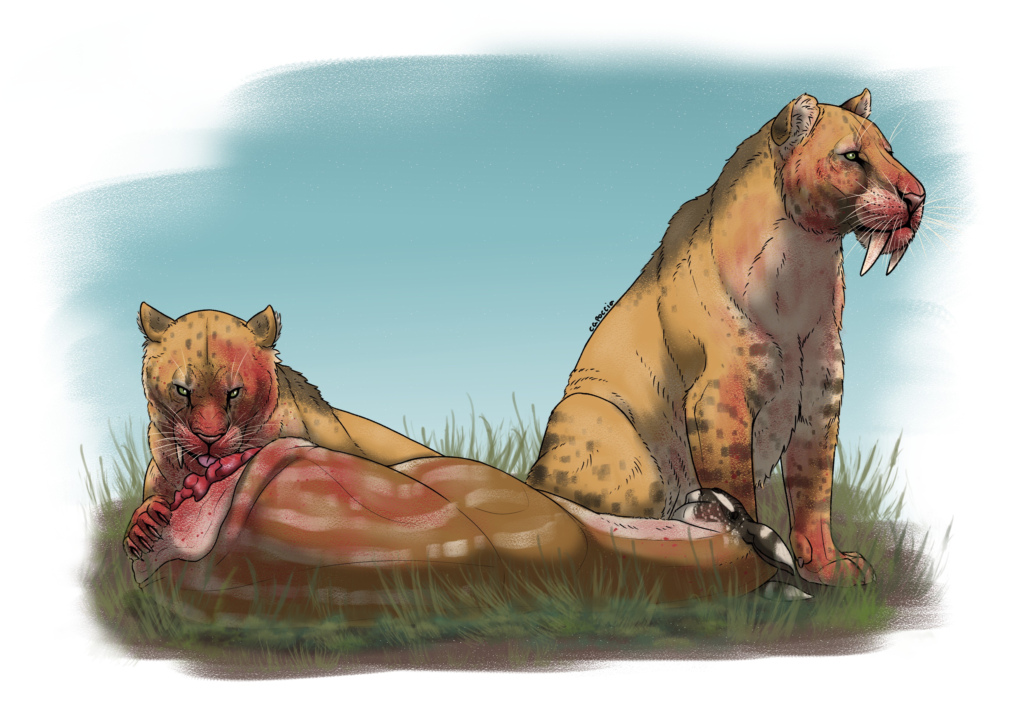 'Traços do passado': biólogo transforma fósseis e descrições em ilustrações de animais extintos