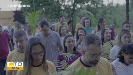 Em Paraíso, fiéis realizam a missa de Ramos na serra do Estrondo