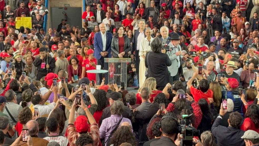 PT lança Fernando Haddad como candidato ao governo de São Paulo — Foto: Arthur Menicucci/g1
