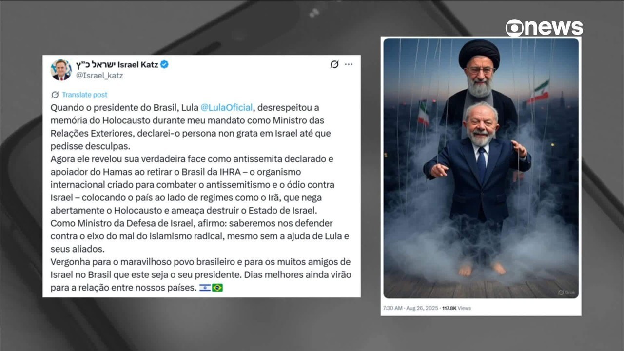 Itamaraty diz que ministro da Defesa israelense profere 'ofensas inaceitáveis' e pede apuração sobre morte de jornalistas em Gaza