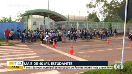 Mais de 40 mil estudantes iniciam ano letivo nesta segunda-feira (2) em Palmas