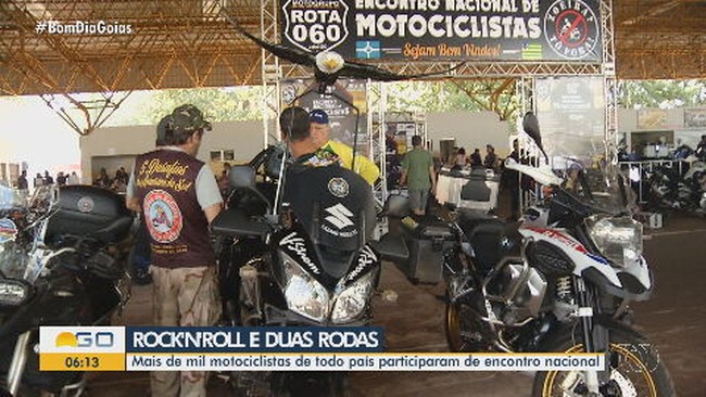 Encontro Nacional de Motocicletas rene mais de mil modelos em exposio, em Jata