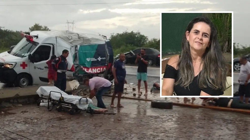 Técnica de enfermagem estava entre pessoas feridas em sequência de acidentes com ambulâncias — Foto: Reprodução