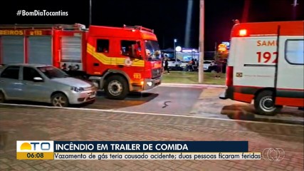 Duas pessoas ficam feridas em acidente com botijão de gás em Araguaína