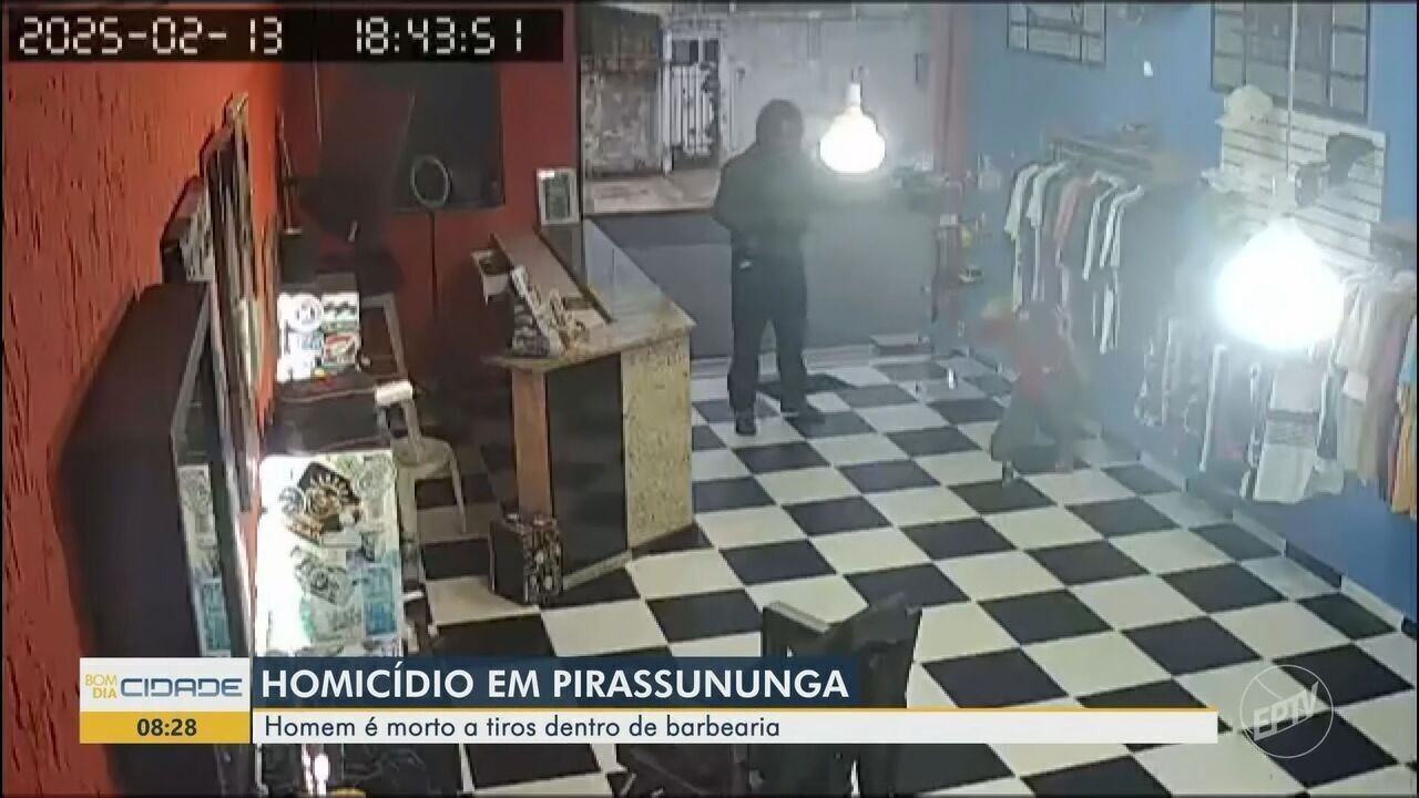 Homem é morto a tiros dentro de barbearia em Pirassununga; VÍDEO