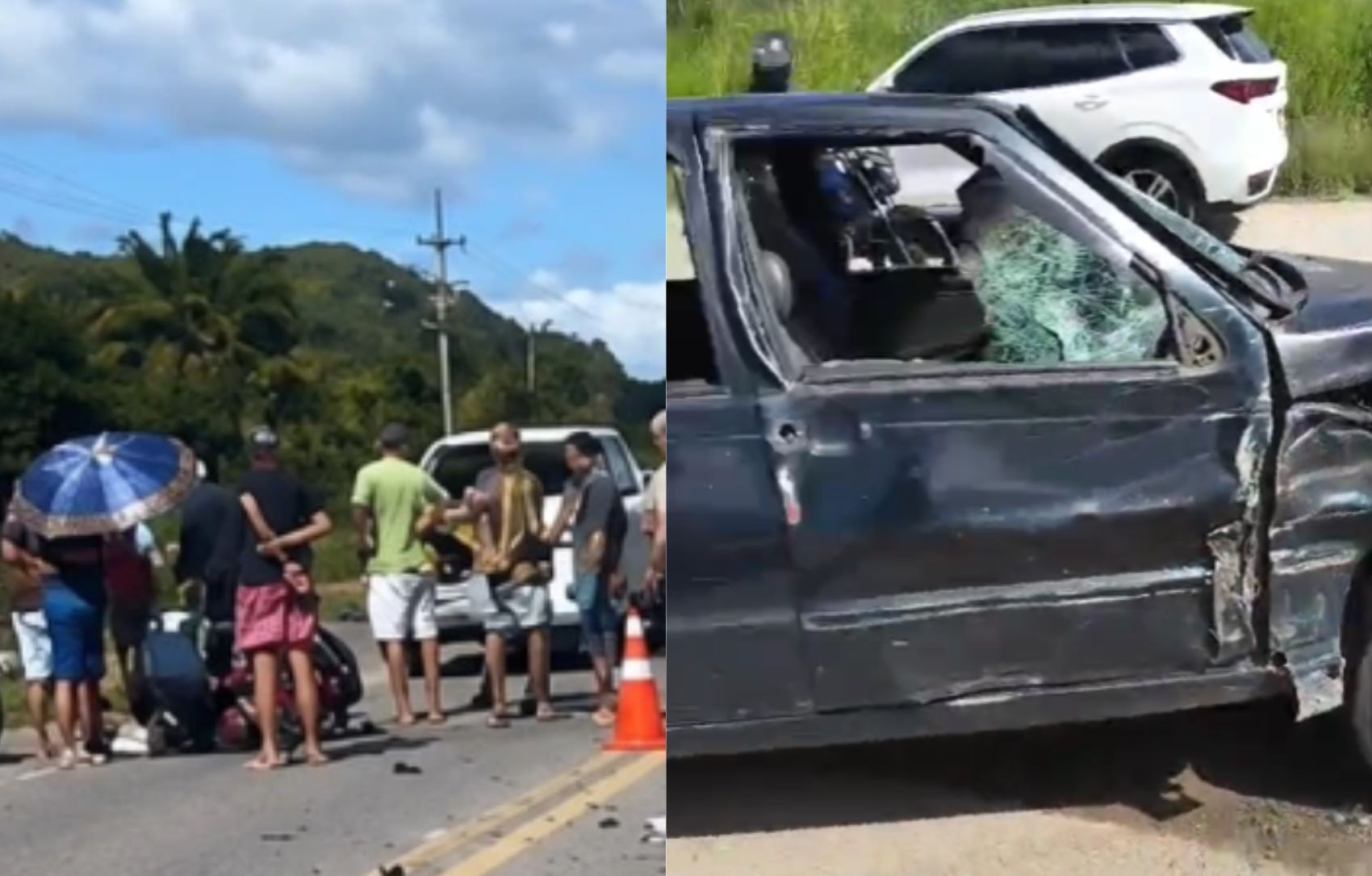 Colisão frontal deixa um morto e ferido grave na BR-235 em Nossa Senhora do Socorro