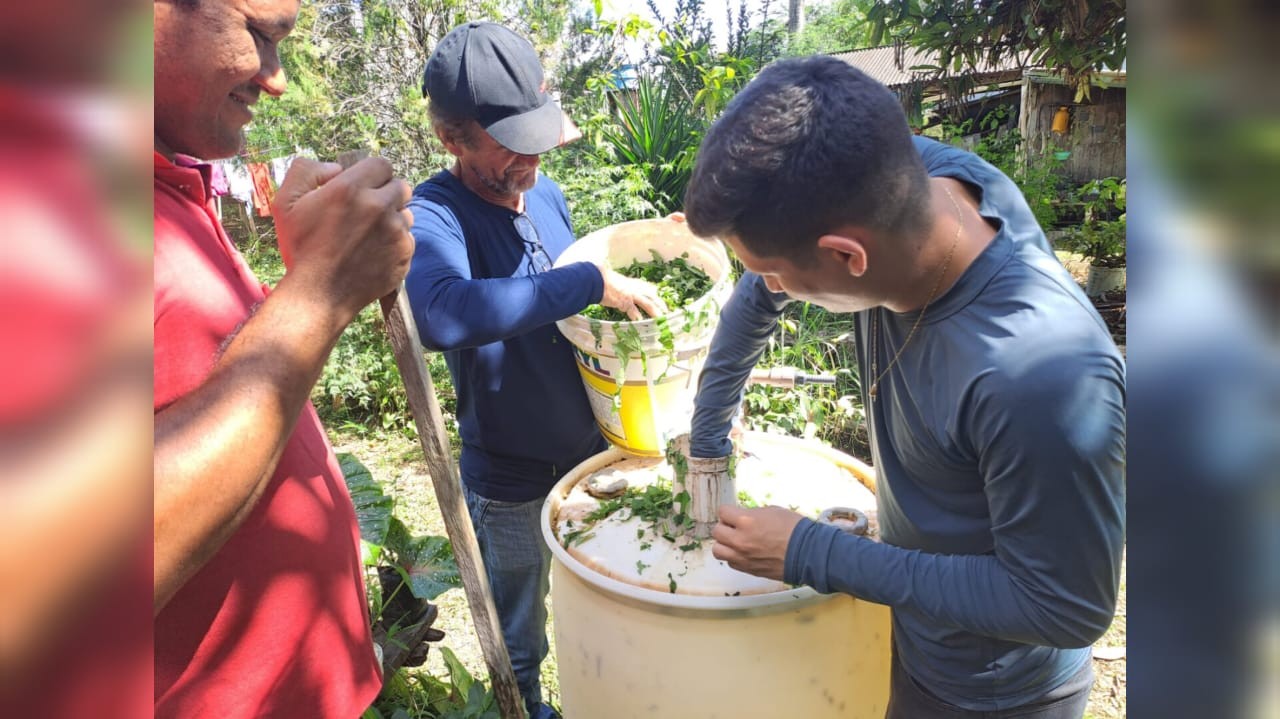 Projeto Nutrir e Ufopa promovem curso de construção e operacionalização de biodigestores para alunos e produtores